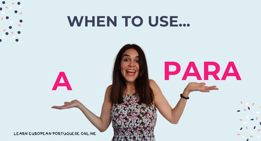 When to use a and para